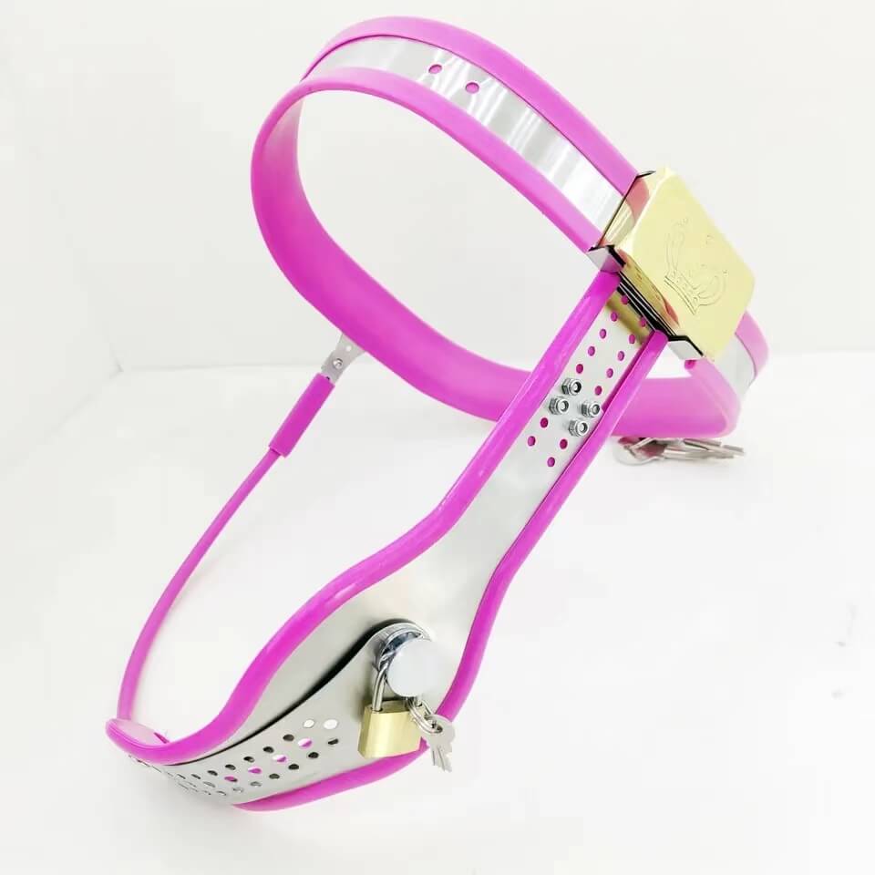 Crown-Lock Silicone-Lined Chastity Belt - Image 4