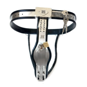 Double-Lock Steel Female Chastity Belt