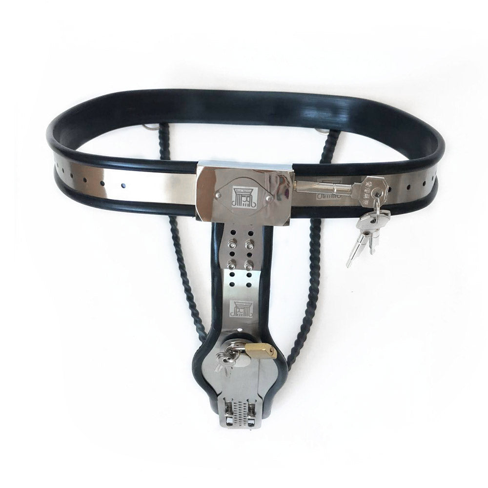 Double-Lock Steel Female Chastity Belt - Image 3