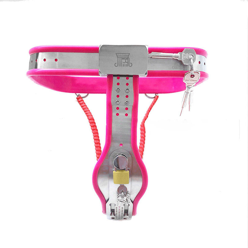Double-Lock Steel Female Chastity Belt - Image 4