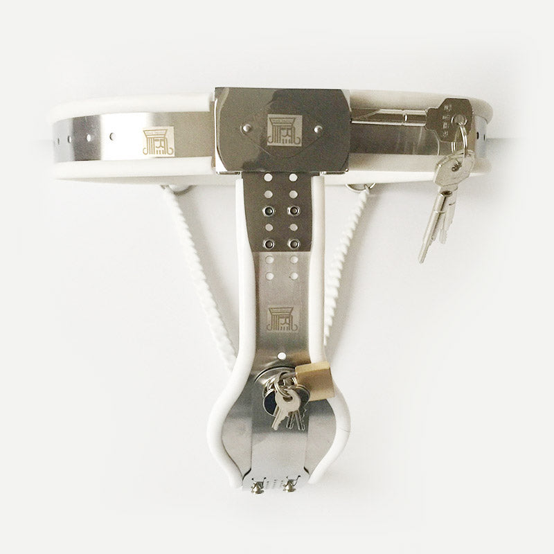 Double-Lock Steel Female Chastity Belt - Image 8