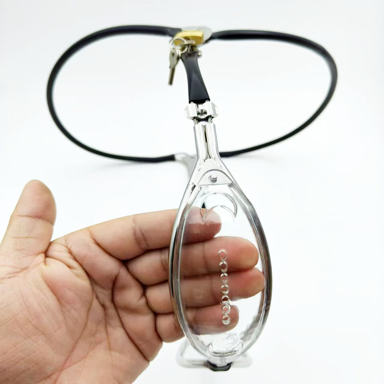 Transparent Panel Female Chastity Belt - Image 2
