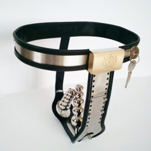 Wide-Waist Chastity Belt with Removable Accessories