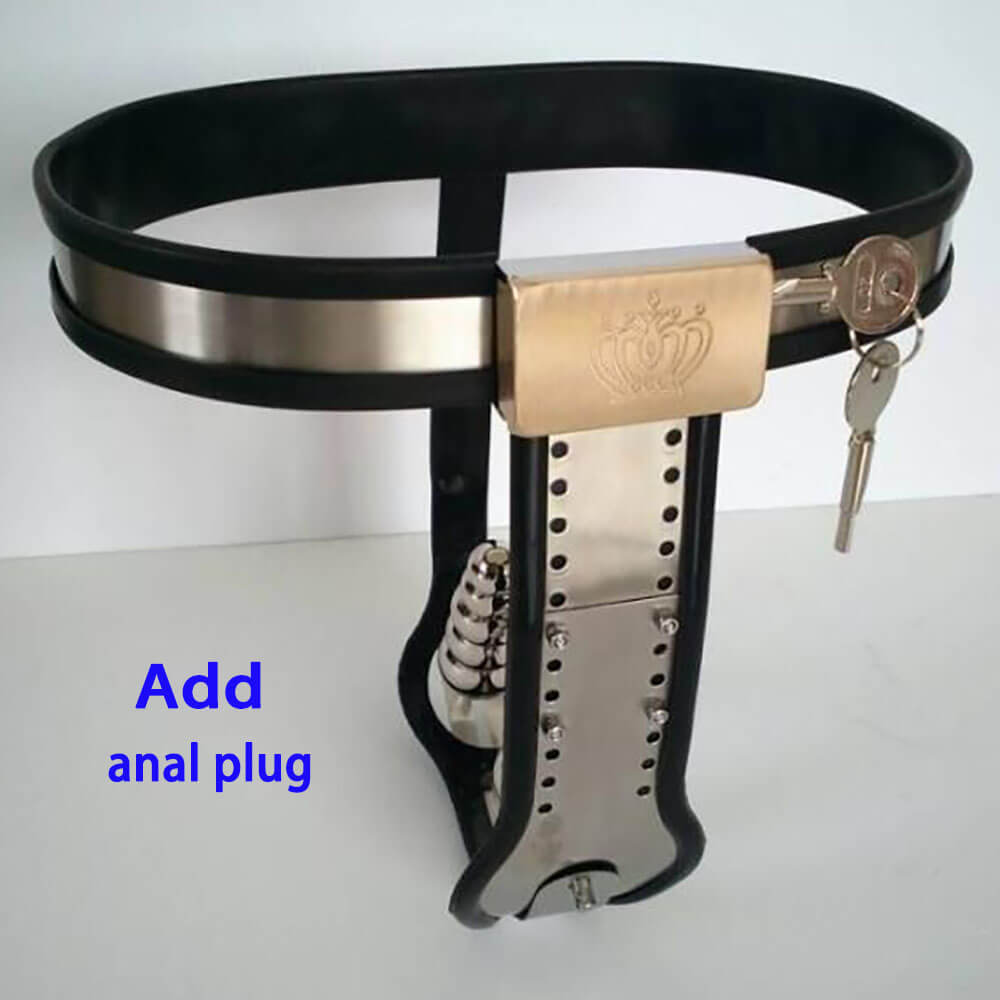 Wide-Waist Chastity Belt with Removable Accessories - Image 3