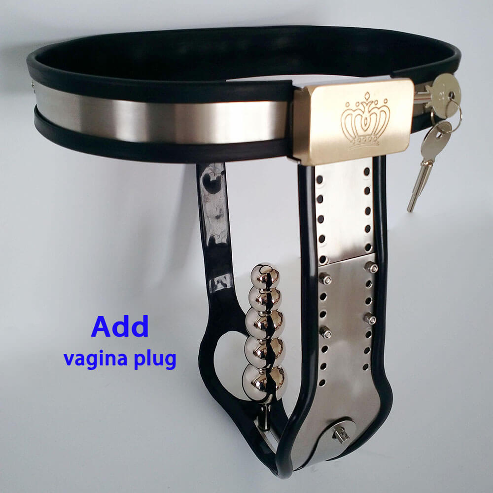 Wide-Waist Chastity Belt with Removable Accessories - Image 5