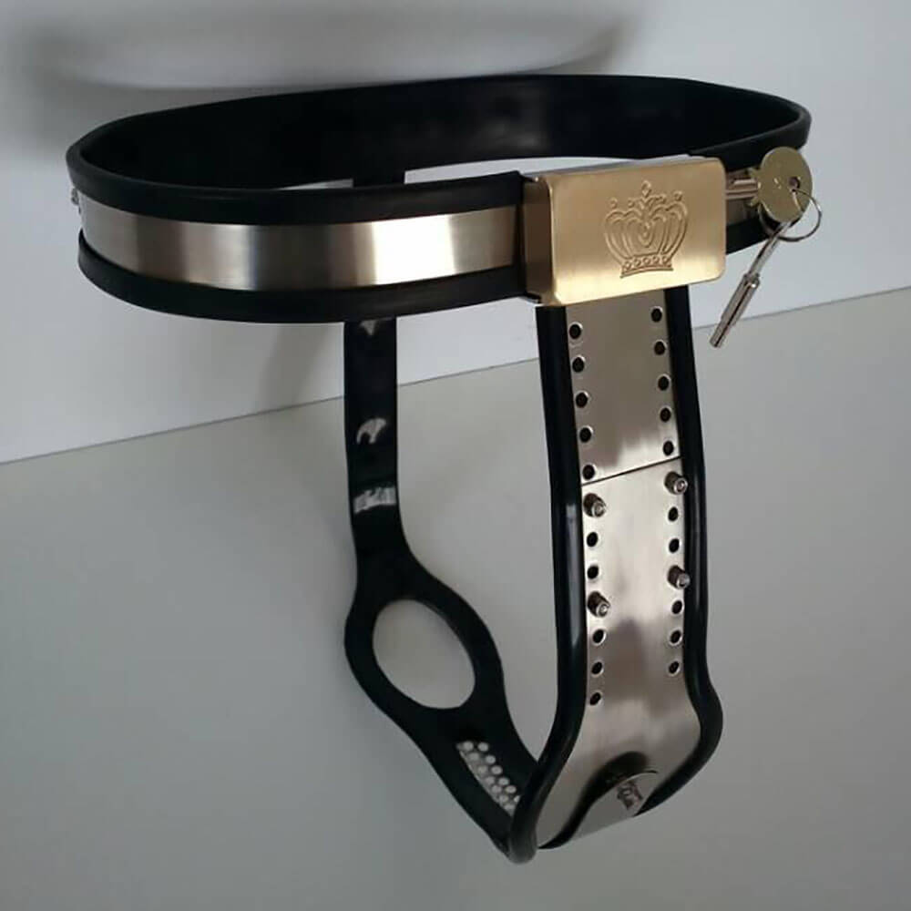 Wide-Waist Chastity Belt with Removable Accessories - Image 6