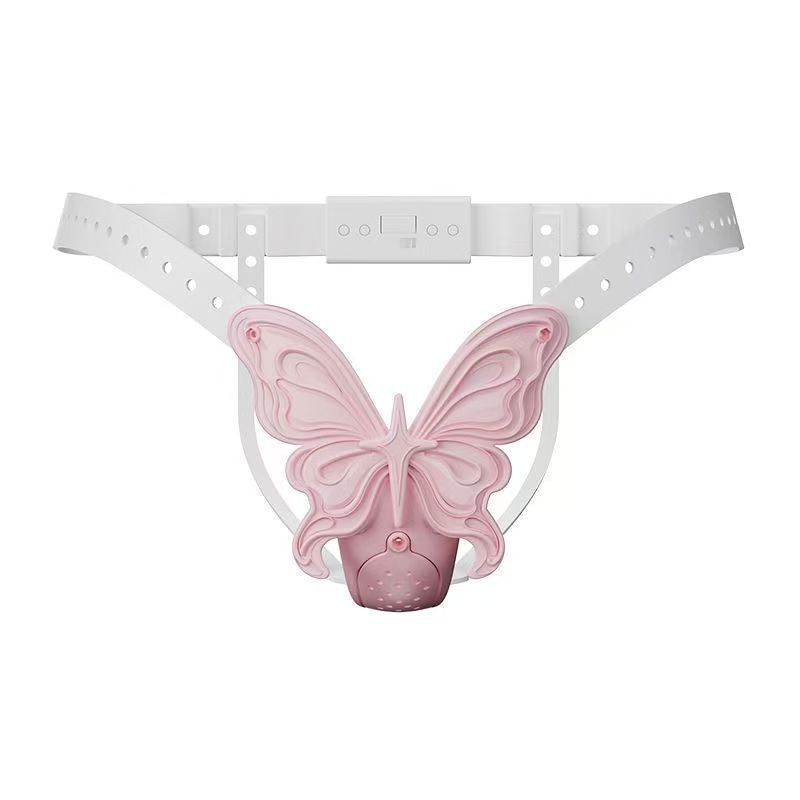 Embossed Butterfly Female Chastity Belt - Image 7
