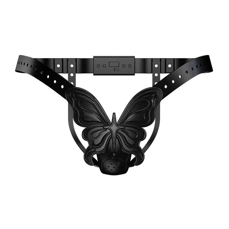 Embossed Butterfly Female Chastity Belt - Image 5