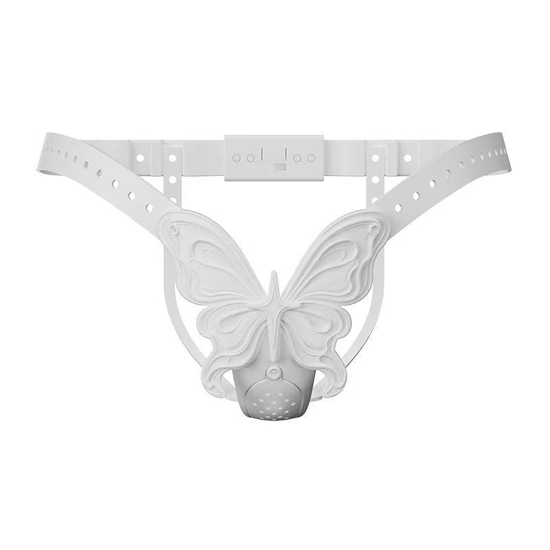 Embossed Butterfly Female Chastity Belt - Image 3