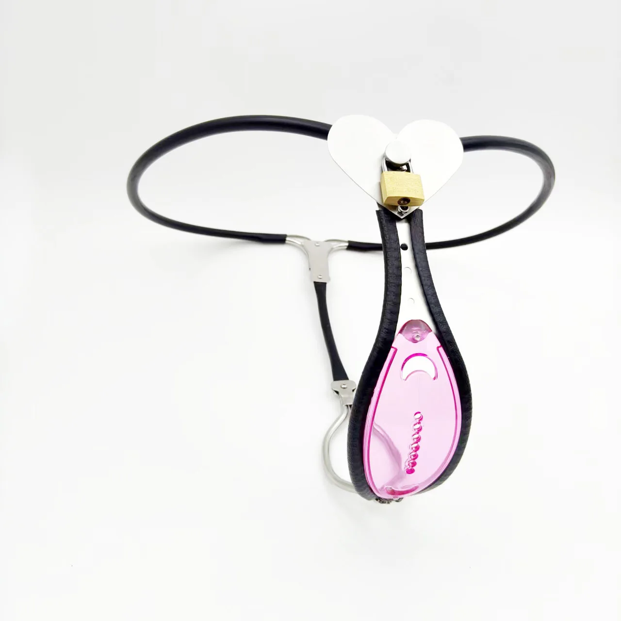 Heart-Front Transparent Chastity Belt - Image 4