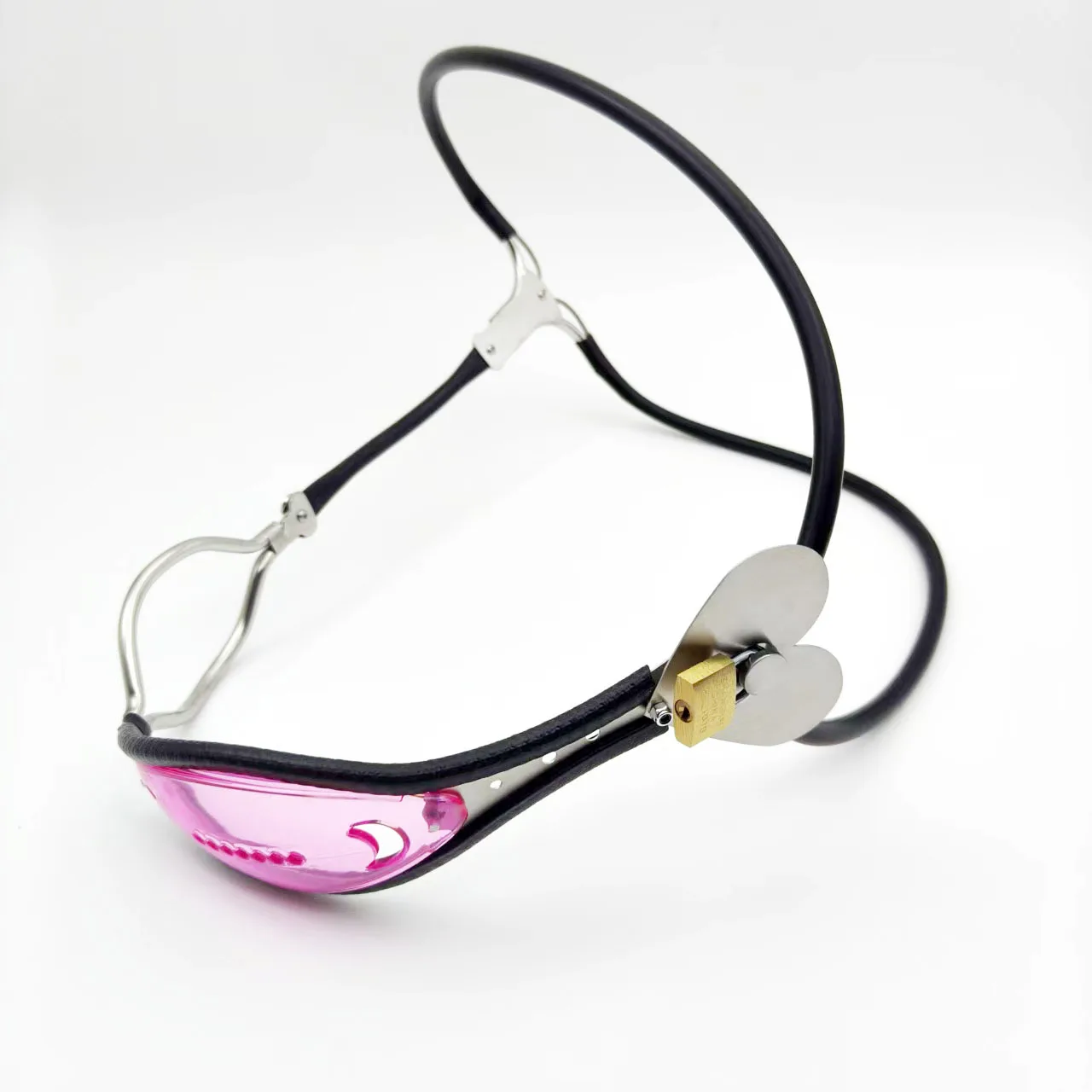 Heart-Front Transparent Chastity Belt - Image 8