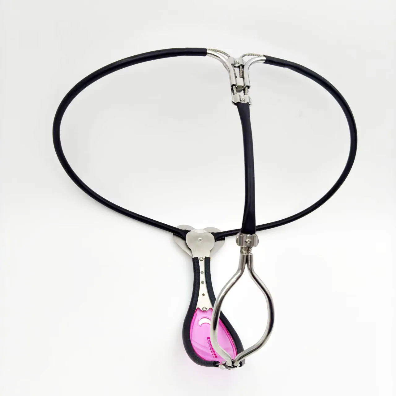 Heart-Front Transparent Chastity Belt - Image 6