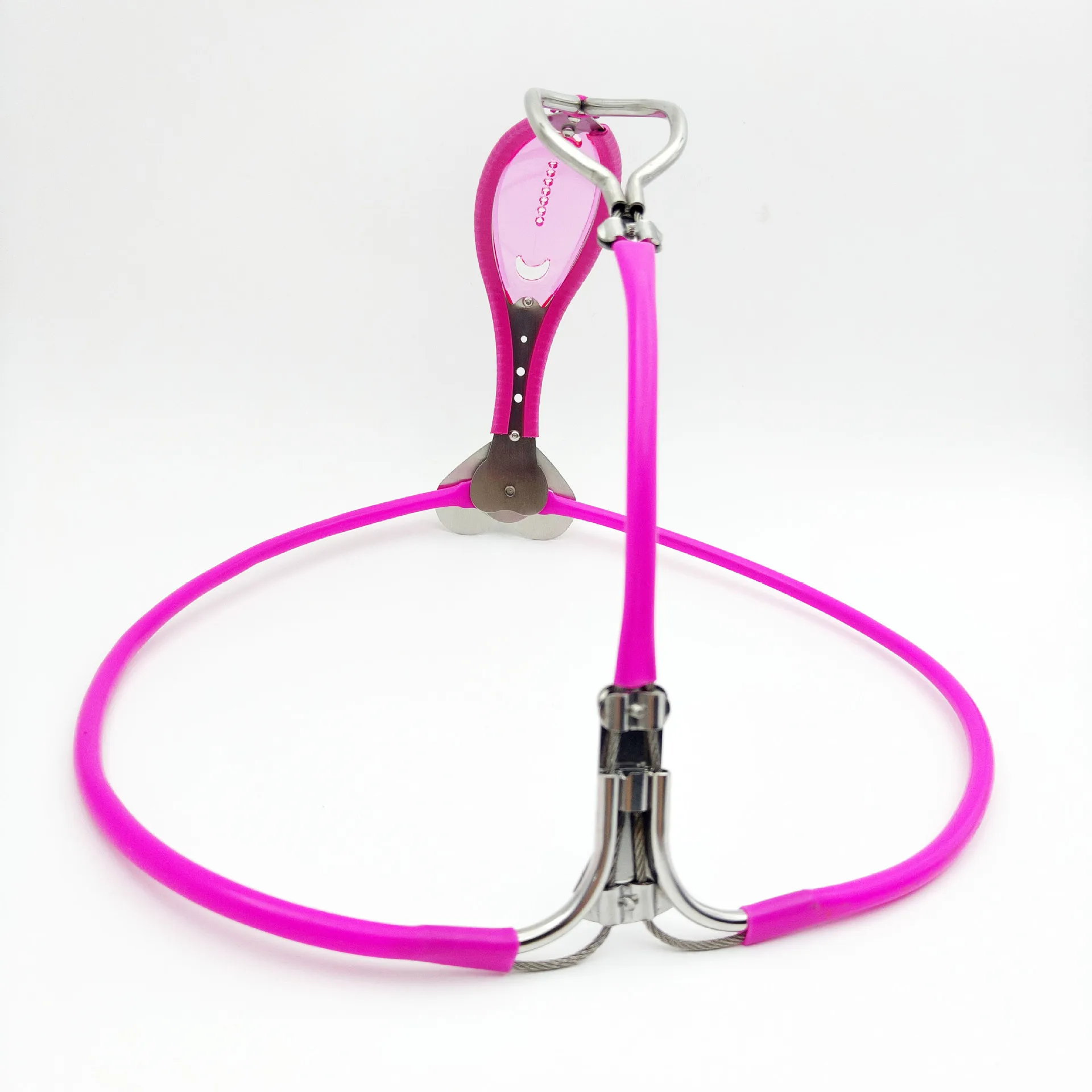 Heart-Front Transparent Chastity Belt - Image 5