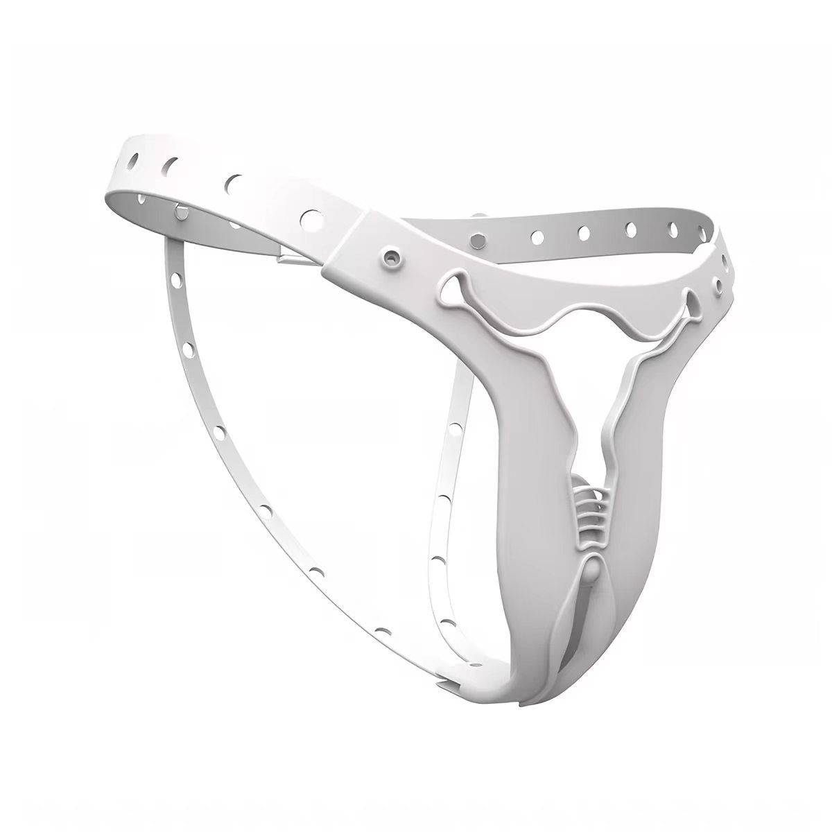 Adjustable Resin Chastity Belt with TPU Straps - Image 3