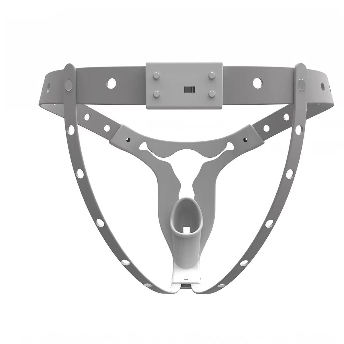 Adjustable Resin Chastity Belt with TPU Straps - Image 5