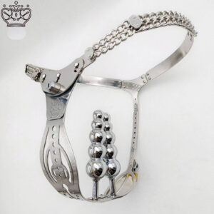 Hollow-Pattern 316 Stainless Steel Chastity Belt